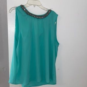 Turquoise color blouse